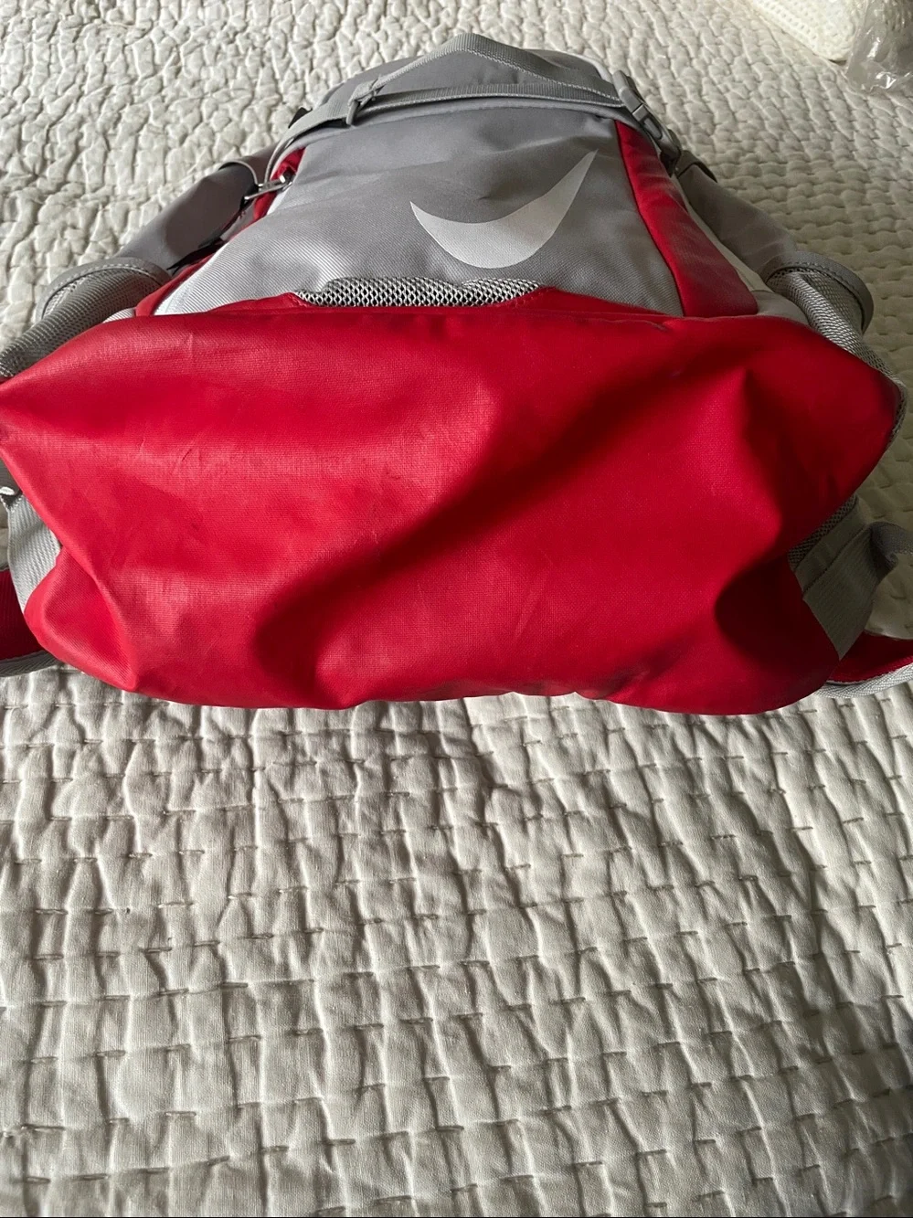 EUC Nike Baseball Backpack red gray